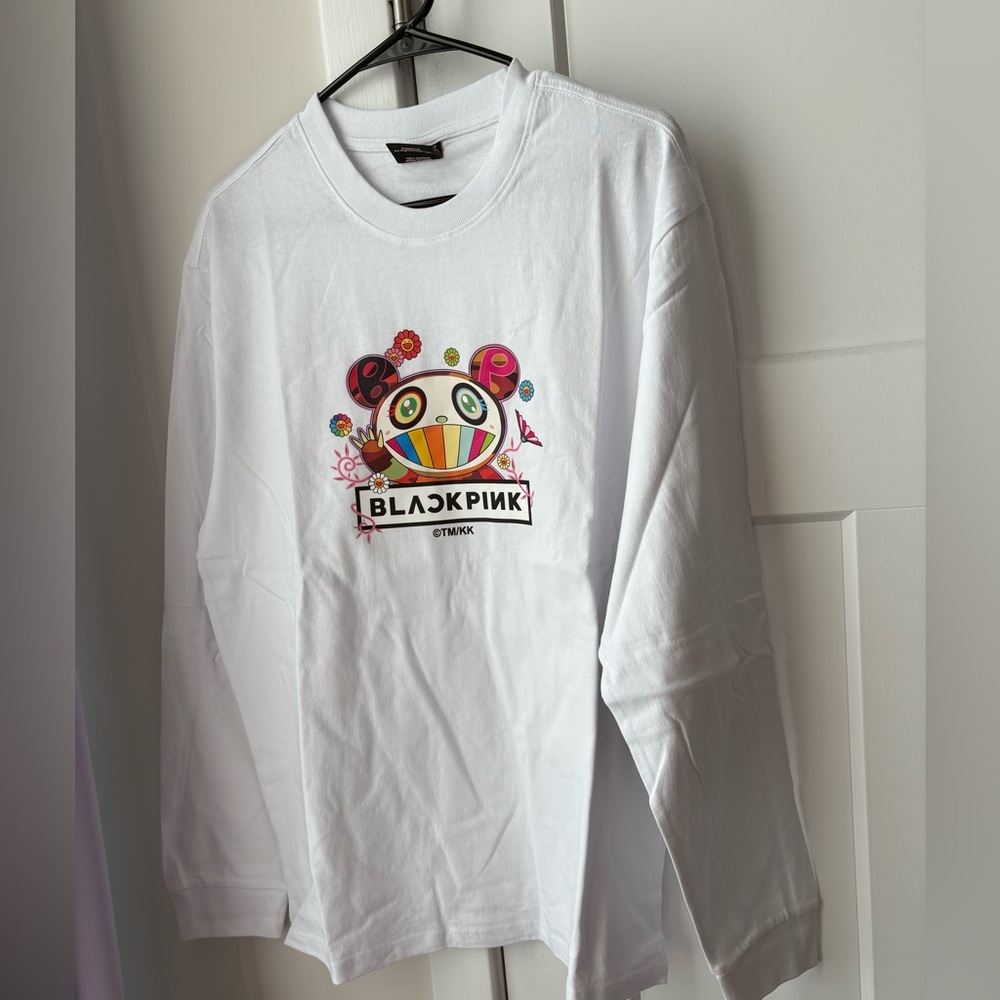 BLACKPINK + Takashi Murakami Panda Flowers Long Sleeve- Vintage White - NTWRK